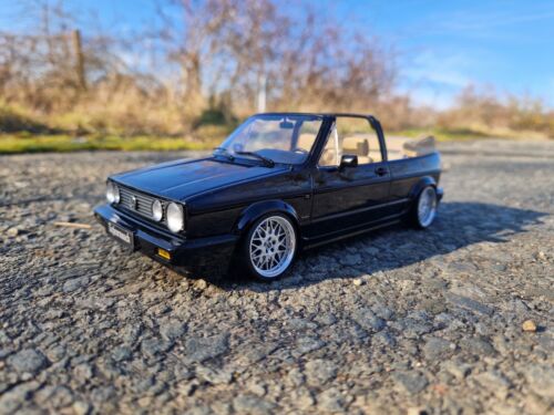 1:18 VW Golf 1 Cabrio Tiefer Tuning mit 15 Zoll VW BBS Echt Alu Felgen