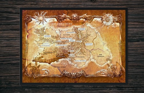 Empyrean Series World Map – from Fourth Wing & Iron Flame by Rebecca Yarros - Picture 4 of 7