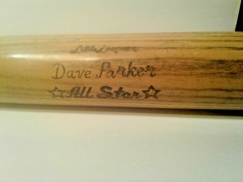 Vintage Adirondack Pro Ring All Star Dave Parker Wood Baseball Bat Little League