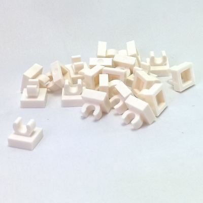 Rounded Edges Modified 1 x 1 with Clip 20 NEW LEGO Pearl Gold Tile