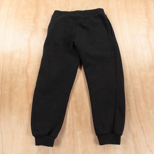 TRUE RELIGION kids black tapered jogger sweatpants sz 6 horseshoe logo - Picture 3 of 4