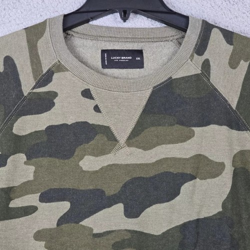 Sudadera Lucky Brand CAMO Para Hombres 2XL XXL VERDE TRIPULACIÓN Caza Exterior Pullover Nueva con Etiquetas - Imagen 10 de 10