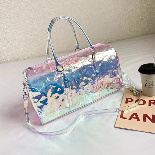 Fashion Colorful Transparent Jelly Bag Laser Shoulder Bag Women Handbag - Picture 13 of 25