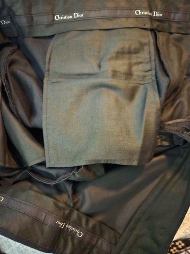 Christian Dior Men’s Tailored Cut Dress Pants Slacks Trousers 38"x33" Navy. - Picture 11 of 13