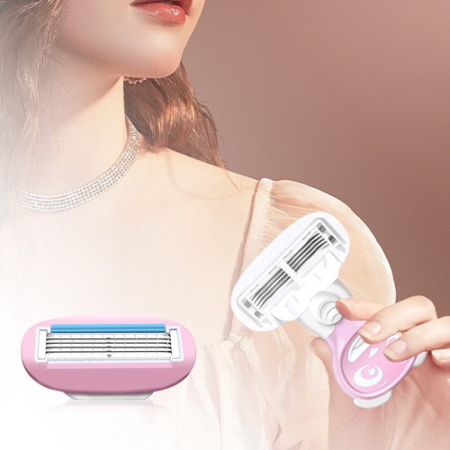 Women Portable Shaver Facial Hair Remover 5 Blades Razor for Face/ Leg/ Armpit - Zdjęcie 18 z 21