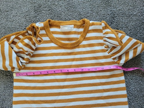 Anthropologie Damen senf gestreift Jillian Flatter ärmelloses Top Größe M - Bild 10 von 11