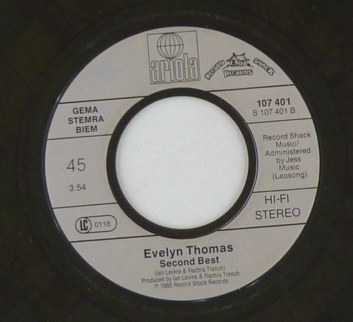7" Single Vinyl - Evelyn Thomas – Sorry, Wrong Number - s5105L9 - Picture 3 of 3