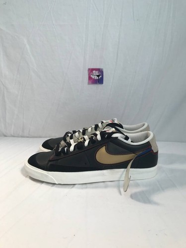 Nike Blazer Low 77 Premium Men's 13 DH4370-001 Black Removable Swoosh Sneakers - Picture 4 of 8
