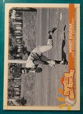 2020 TOPPS OPENING DAY SPRING HAS SPRUNG SANDY KOUFAX #4 LOS ANGELES DODGERS 