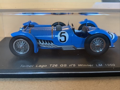 Spark 1/43 Talbot Lago T26 GS Rosier/Rosier #5 Winner Le Mans 1950 Car 43LM50. - Picture 1 of 13