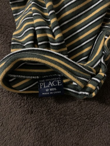 Langarm Baby Junge Body Rollkragen, Streifen, Gr. 12 Monate, Green Bay Packers - Bild 3 von 3