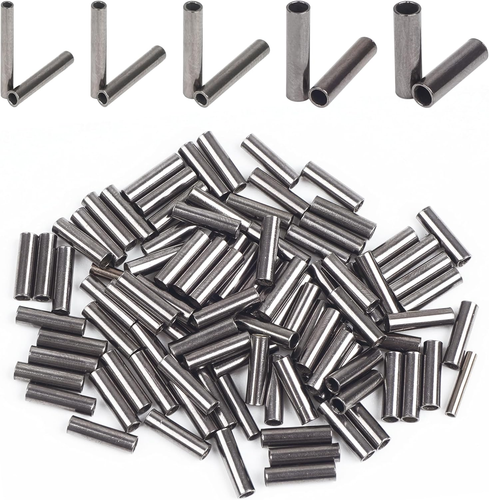 Copper Barrel Crimp Sleeves,100Pcs Single or Double Barrel Copper Sleeves Wire - Picture 10 of 12