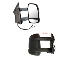 Driver Side FIAT Ducato 2006 to 2023 Complete Wing Mirror Electric Unit (LONG Ar