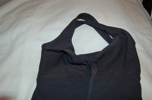 Sprigs NEU Damen Top Shirt Medium M grau Stretch Build BH Schleife Kompression - Bild 5 von 10
