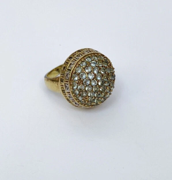 Anillo de cóctel GE oro 14K con pedrería talla 5 Foto 2 de 4