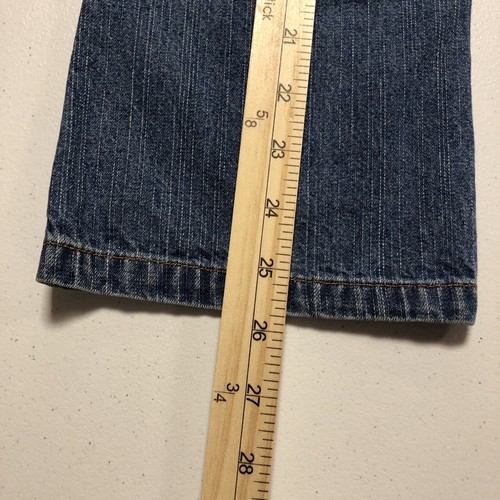 Faded Glory Girls 100% Cotton Blue Capris Jeans with Pockets size 10 - Picture 6 of 9