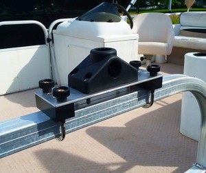 pontoon rail rod holders