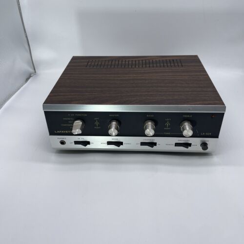 Vintage Lafayette LA-524 Transistor Stereo HiFi Verstärker Powers On Clean - Bild 2 von 16