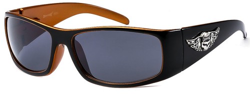 Mens Choppers Hell Wing Skull Angel Biker Motorcycle Wrap Shade Sunglasses - Picture 8 of 9