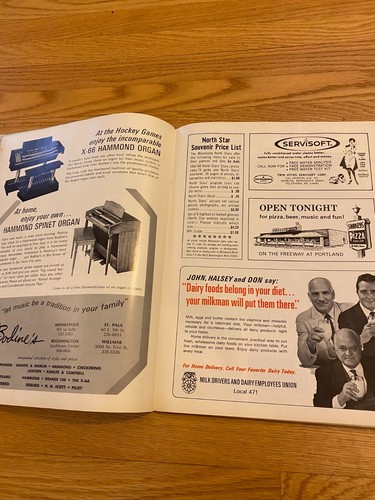 Mar 31 1968 NHL National Hockey League Program Magazine w Ticket Stub Northstars - Picture 18 of 21