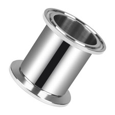 Tri Clamp Tube 1.5 Inch Tube OD Sanitary Spool Tube Length 2 Inch Clamp End O...