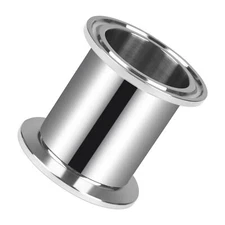 Tri Clamp Tube 1.5 Inch Tube OD Sanitary Spool Tube Length 2 Inch Clamp End O...