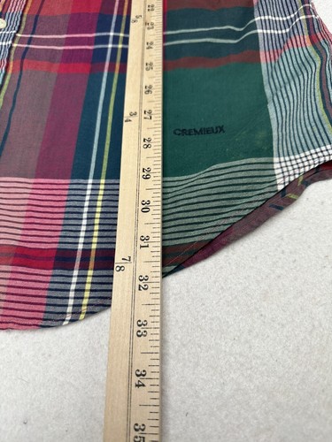 Daniel Cremieux Classics Mens SS Button Down Shirt Red Plaid Medium M - Picture 7 of 9