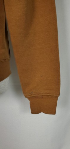 Vtg Carhartt Hoodie Kids L 10-12 Brown Fleece Pullover Distressed Rugged Y2K - Picture 13 of 21