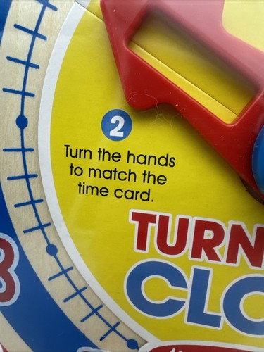 Reloj de madera Melissa & Doug Turn & Tell - Juguete educativo NUEVO - Imagen 11 de 22