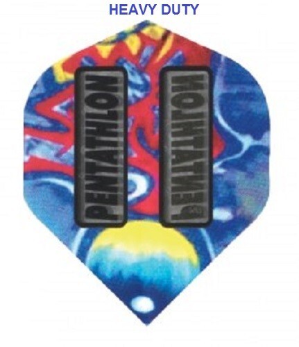 Blue/Silver Aluminum Dart Shafts, & 2 Sets Blue Psychedelic Dart Flights - Picture 2 of 3