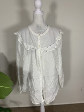 Old Navy WOMENS White Colored Long Sleeve Top Size XL