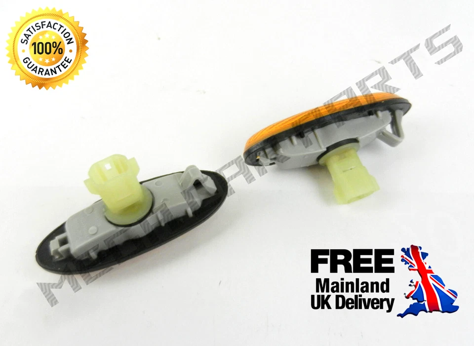 FOR MAZDA 323 626 MPV FORD RANGER PICK-UP PAIR SIDE WING INDICATORS LIGHT AMBER - Image 2 of 4