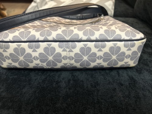 Kate Spade Handtasche weiß/marine mit Pik - Bild 9 von 12