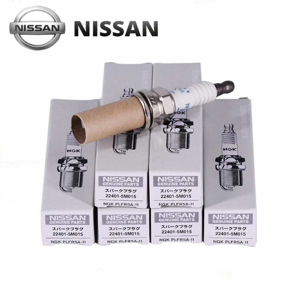 6PCS Iridium SparkPlugs 22401-5M015 For Nissan 350Z Altima Titan PLFR5A11 VQ35DE
