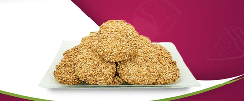 Arabic Barazek Sesame Cookies Sweet With Shredded Pistachios 250 gram برازق - Picture 3 of 3