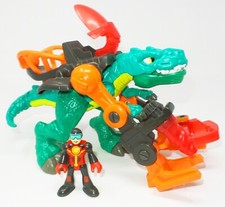 Fisher Price Imaginext Allosaurus Dino in Battle Gear w/ Figure 