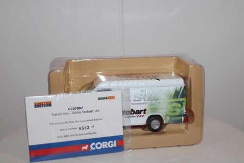 Corgi Classics 2006 #CC07807 Ford Transit Van "Eddie Stobart Ltd " Lim Ed 1:50s - Picture 3 of 9