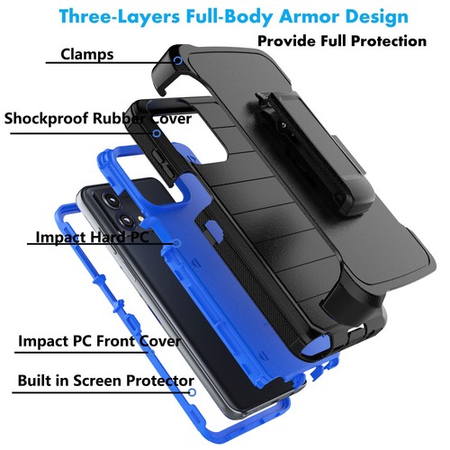 For Moto G Pure/G Power/G Stylus/G 5G 2023 Case Cover Fits Otterbox + Belt Clip - Picture 39 of 77