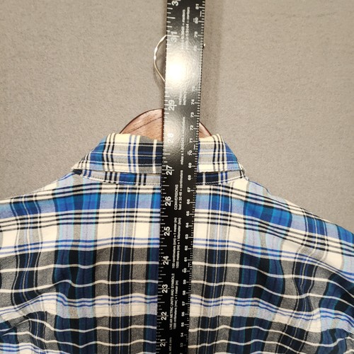 Twenty X Womens Sleeveless Blue Plaid Button Up Shirt Size XL - Picture 8 of 8