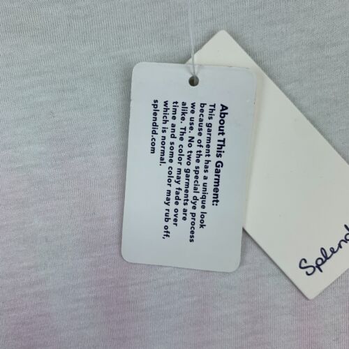 NEW Splendid Shirt Womens Small White Tie Dye Long Sleeve Soft Pullover $98 - Picture 7 of 12