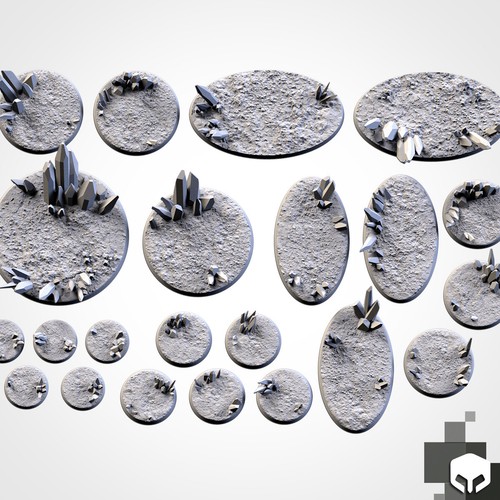 Compatible With sci-fi Fantasy Bases base Resin 3D print all size Round Oval - Picture 21 of 122