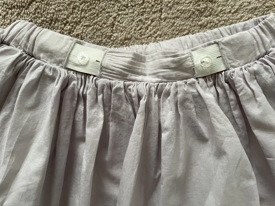 Stella McCartney 儿童女孩 Tulu 贝壳印花可调腰裙,尺寸 10 岁 — 第 3/4 张图片