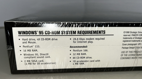 Panzer Commander CD ROM Game World War II Tank Simulator Big Box SEALED 1998 - Picture 7 of 18