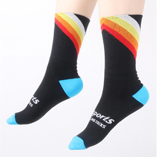 Pro Men Women Cycling Socks Sports Ankle Socks Riding Bicycle Socks Black XC MTB - Picture 5 of 30