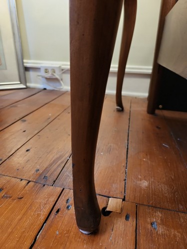 *VINTAGE Baker Furniture Walnut Side End Table Bookmatched Burl Wood Top Drawer* - Picture 5 of 12