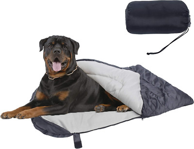 Dog Sleeping Bag, Waterproof Travel Warm Portable Dog Bed with Storage Bag for I