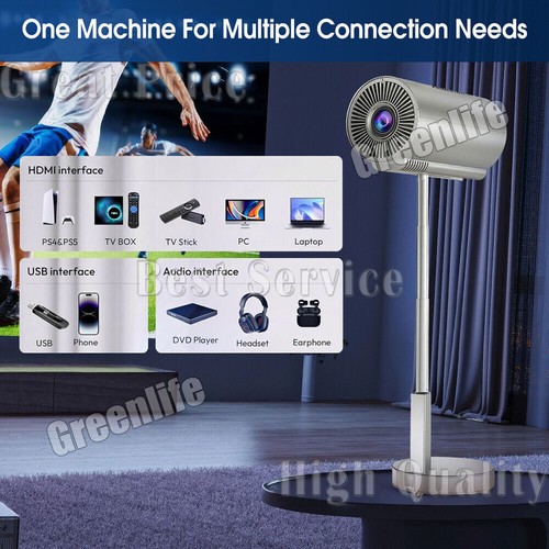 Smart Projector 4K With WiFi And Bluetooth 5G 1080P Mini Projector Home Theater - Picture 10 of 17