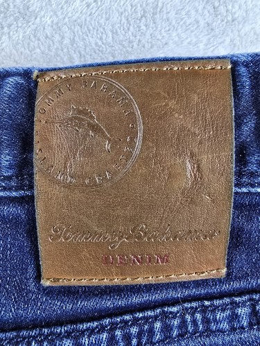 Tommy Bahama Denim Mens Jeans Size 33x30 Actual 31x29 Logo Dark Blue - Picture 15 of 16