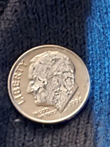 Very rare Error 1994  dime  double stamp face   Discolor  10 cent - Picture 17 of 17