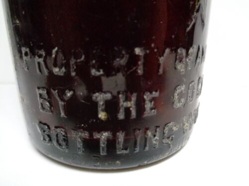 Coca Cola amber Bottle 6.5 oz Straight Sided W/Arrows Cincinnati Ohio - Picture 10 of 14
